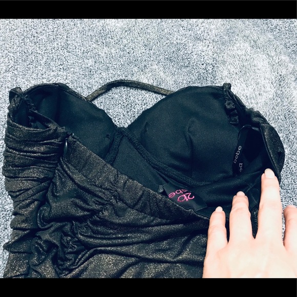 2B BEBE GOLDEN BRONZE SEXY DRESS - Picture 5 of 14